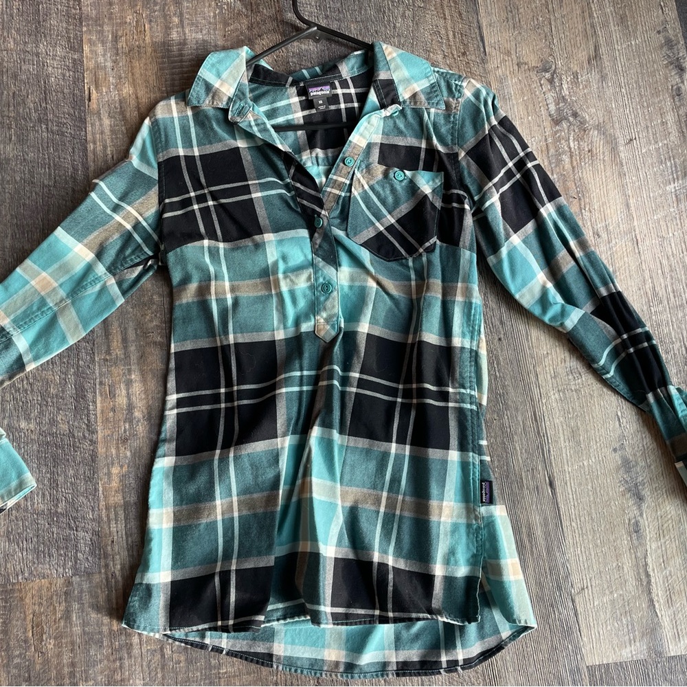 Patagonia flannel tunic